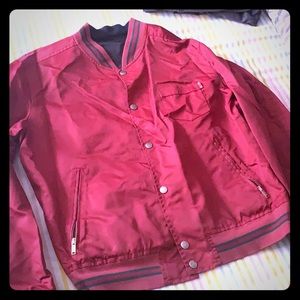 GUCCI- Reversible Burgundy and black jacket